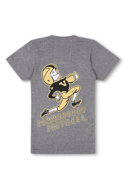 Aviator Nation VANDERBILT COMMODORES CREW TEE SHIRT - HEATHER GREY