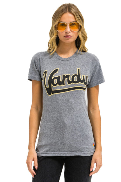 Aviator Nation VANDERBILT COMMODORES CREW TEE SHIRT - HEATHER GREY