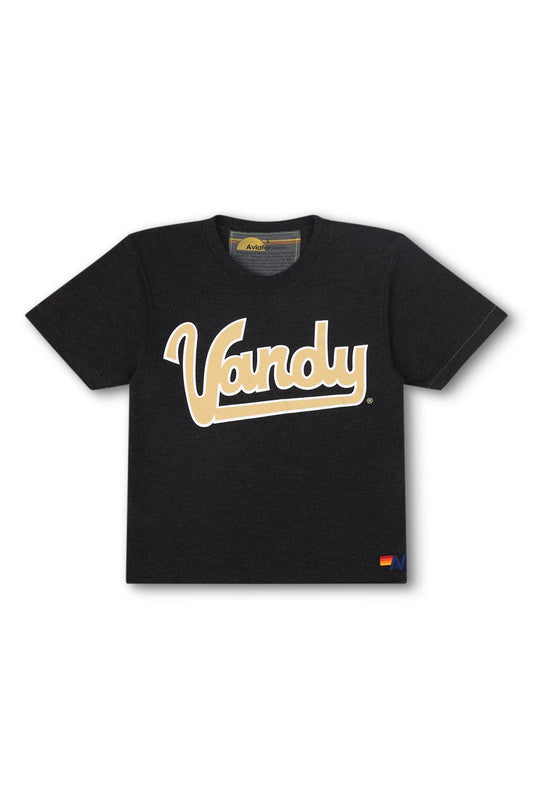 Aviator Nation VANDERBILT BOLT BOYFRIEND TEE - BLACK