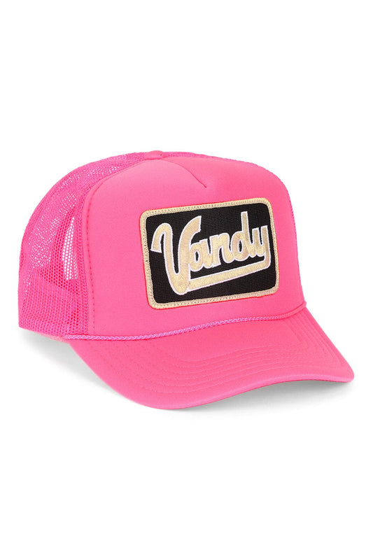Aviator Nation VANDERBILT VINTAGE LOW RISE TRUCKER - NEON PINK
