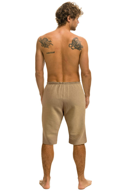 Aviator Nation ESSENTIAL MENS SWEATSHORTS - FADED TAN