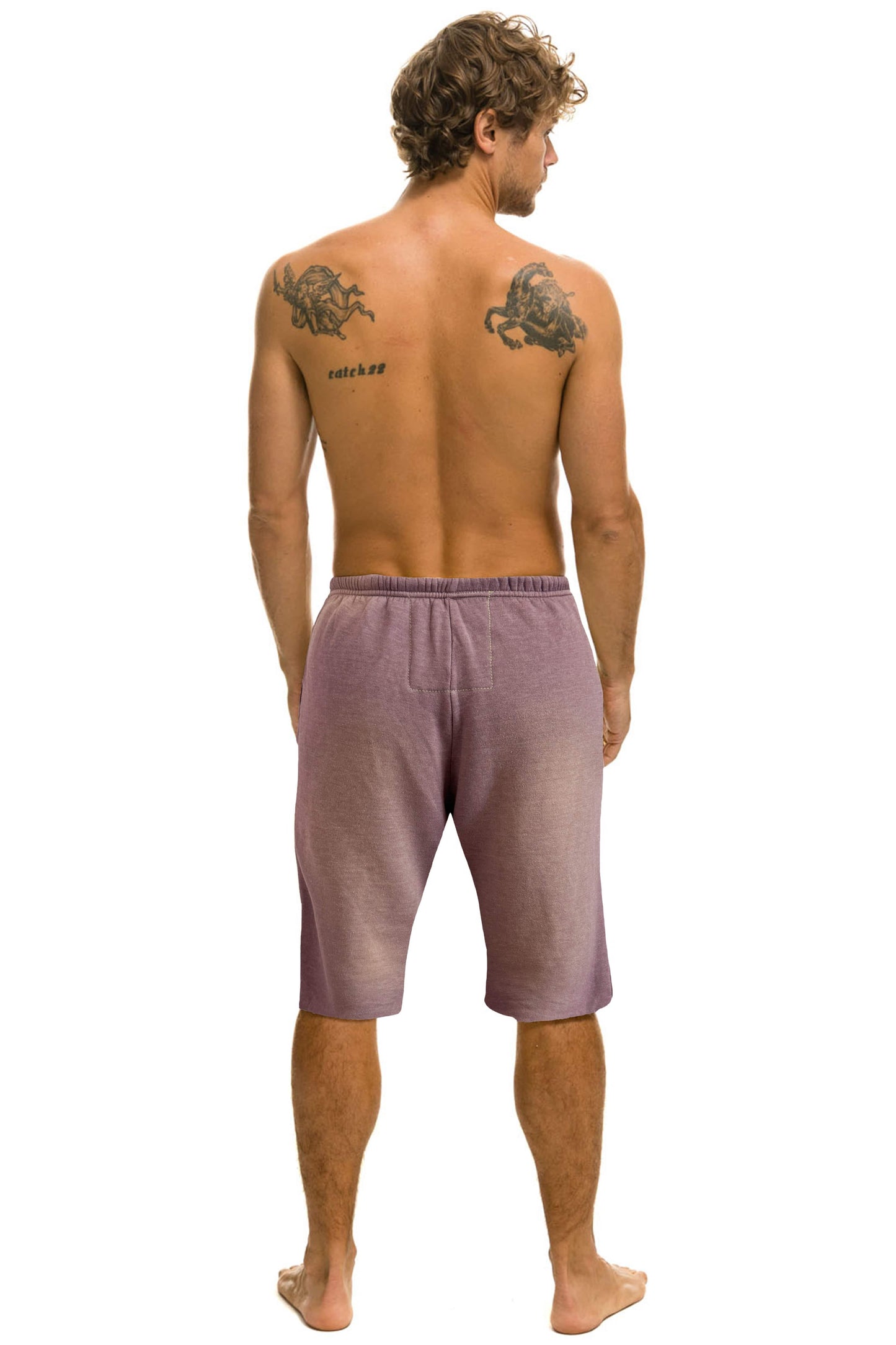 Aviator Nation ESSENTIAL MENS SWEATSHORTS - FADED MOCHA