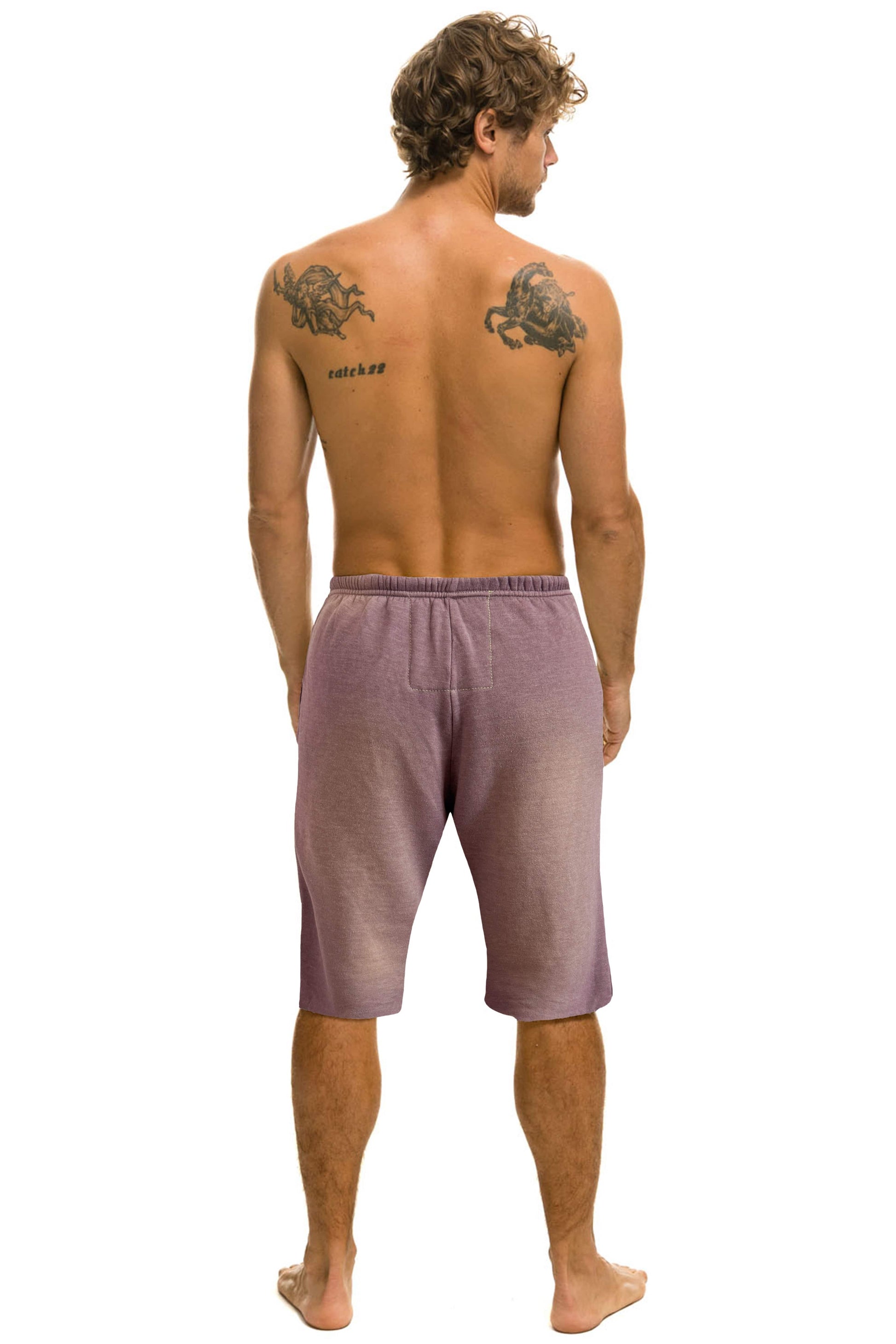 Aviator Nation ESSENTIAL MENS SWEATSHORTS - FADED MOCHA