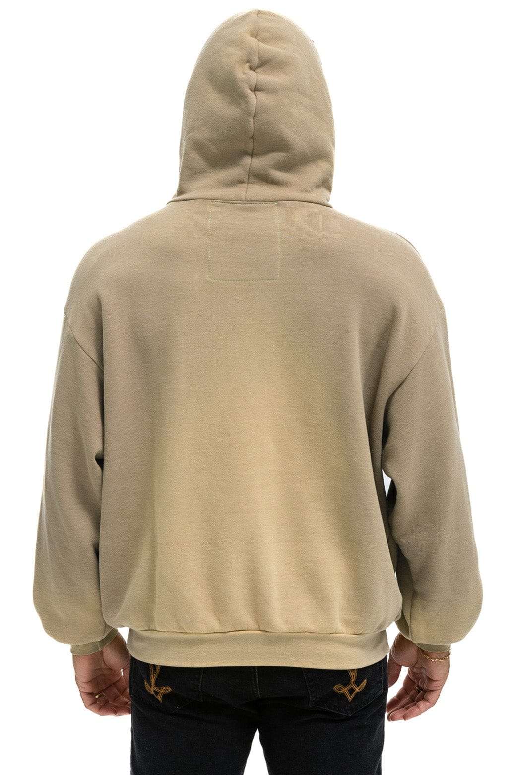Aviator Nation CALIFORNIA SURFER PATCH PULLOVER RELAXED HOODIE - FADED TAN