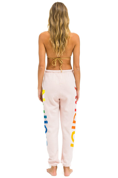 Aviator Nation AVIATOR NATION 2 SWEATPANTS - LIGHT PINK