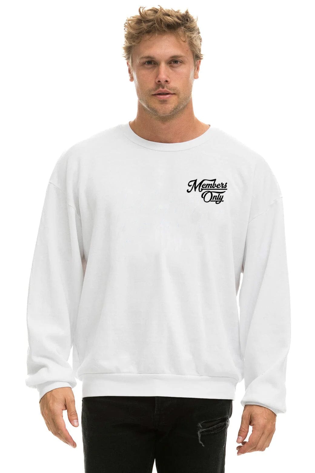 Aviator Nation MEMBER EXCLUSIVE RELAXED SWEATSHIRT - WHITE