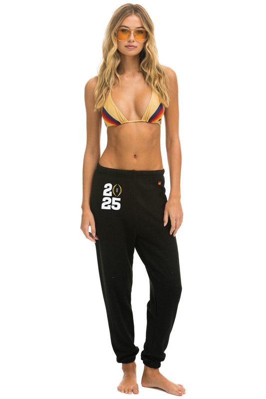 Aviator Nation CFP NATIONAL CHAMPIONSHIP 2025 UNISEX SWEATPANTS - BLACK
