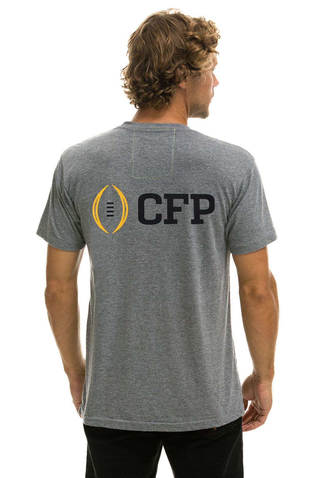 Aviator Nation CFP NATIONAL CHAMPIONSHIP 2025 CREW TEE SHIRT - HEATHER GREY