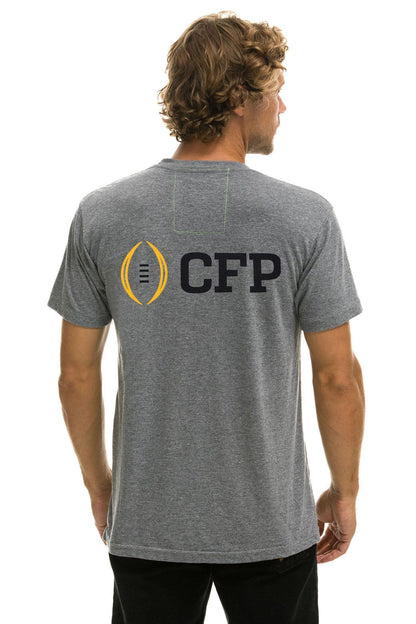 Aviator Nation CFP NATIONAL CHAMPIONSHIP 2025 CREW TEE SHIRT - HEATHER GREY