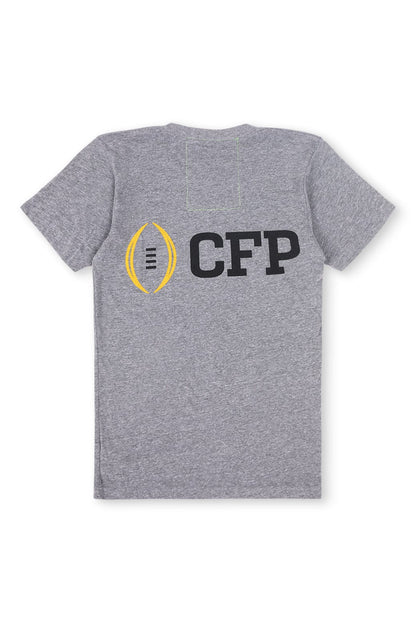 Aviator Nation CFP NATIONAL CHAMPIONSHIP 2025 CREW TEE SHIRT - HEATHER GREY