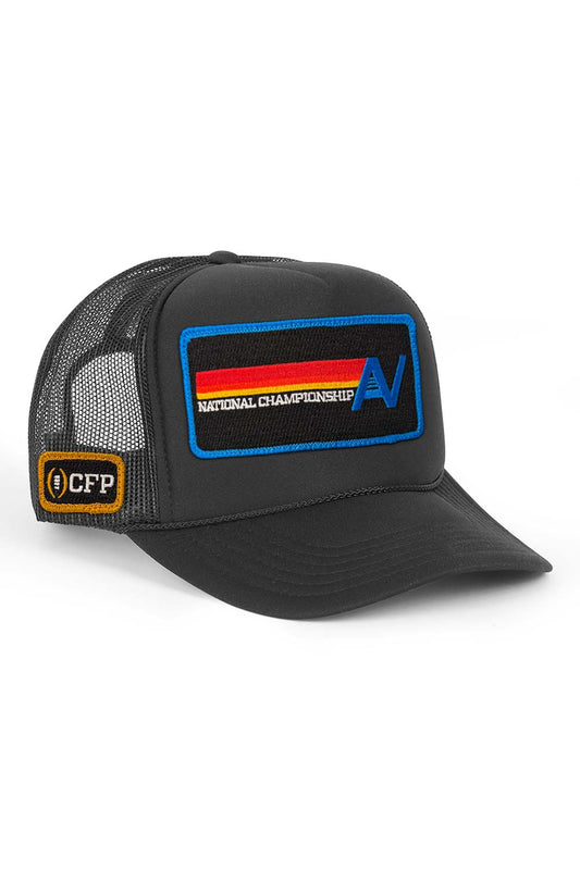 Aviator Nation CFP NATIONAL CHAMPIONSHIP 2025 VINTAGE LOW RISE TRUCKER - BLACK
