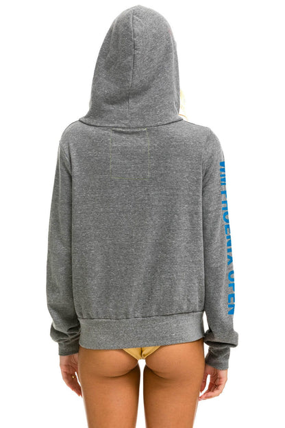 Aviator Nation WMPO BIRDS NEST 2025 ZIP HOODIE - HEATHER GREY