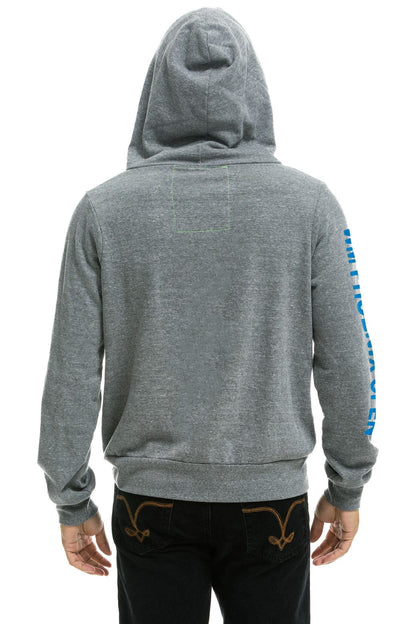 Aviator Nation WMPO BIRDS NEST 2025 ZIP HOODIE - HEATHER GREY