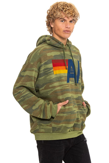 Aviator Nation LOGO PULLOVER RELAXED HOODIE - CAMO