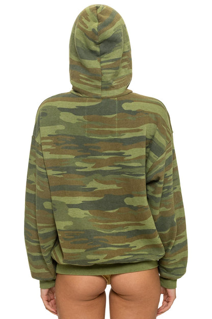 Aviator Nation LOGO PULLOVER RELAXED HOODIE - CAMO