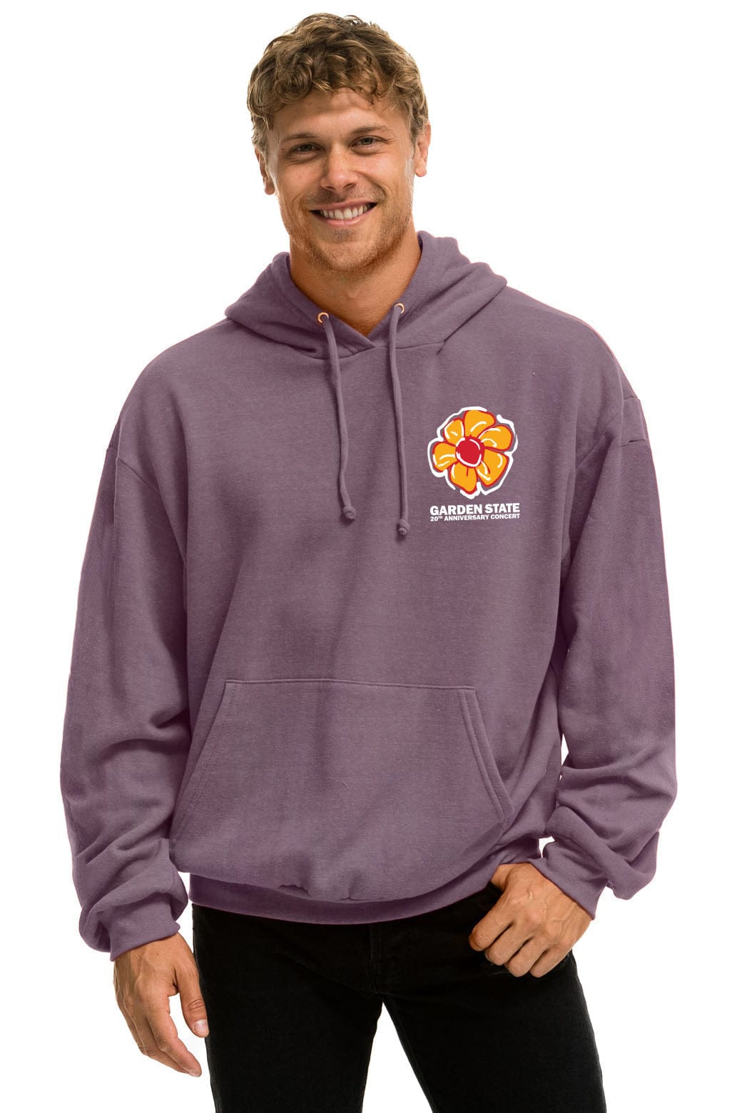 Aviator Nation GARDEN STATE CONCERT  PULLOVER HOODIE RELAXED - MOCHA