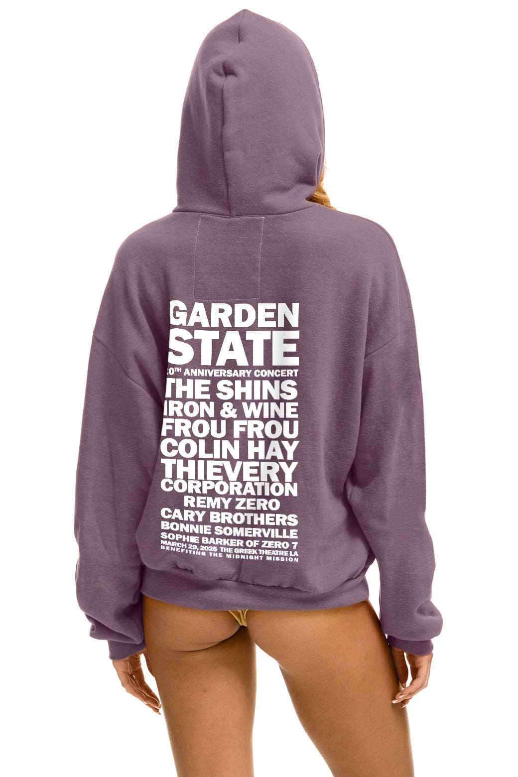Aviator Nation GARDEN STATE CONCERT  PULLOVER HOODIE RELAXED - MOCHA