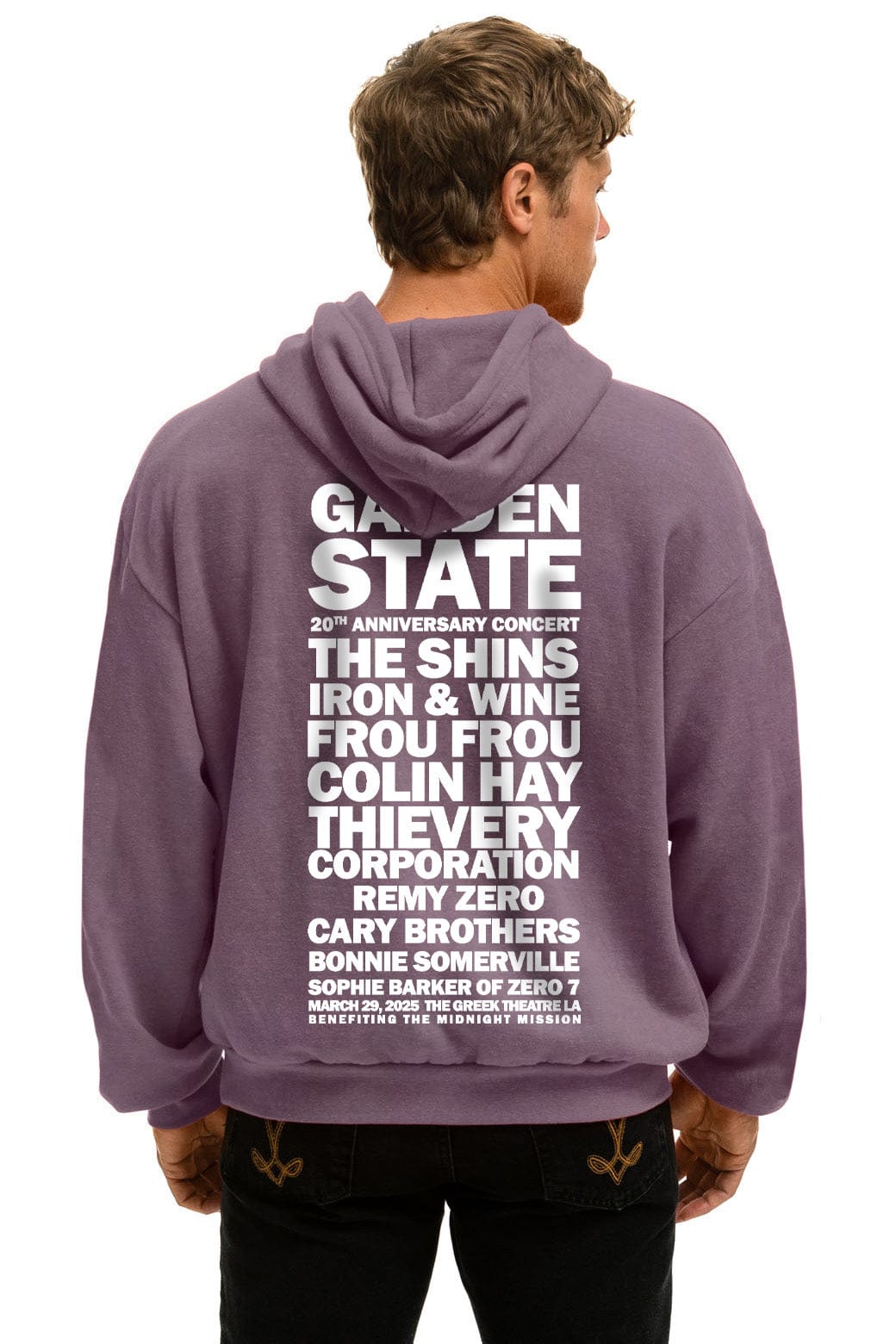 Aviator Nation GARDEN STATE CONCERT  PULLOVER HOODIE RELAXED - MOCHA