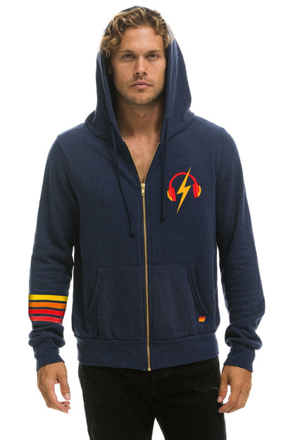 Aviator Nation GARDEN STATE CONCERT ZIP HOODIE - NAVY