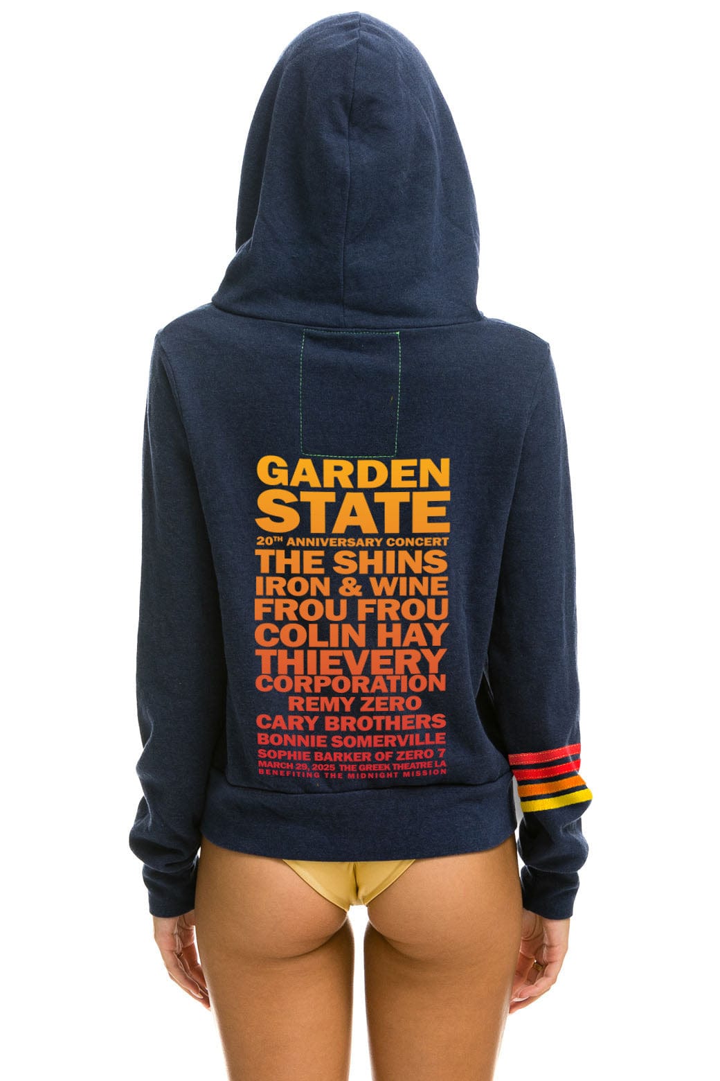 Aviator Nation GARDEN STATE CONCERT ZIP HOODIE - NAVY