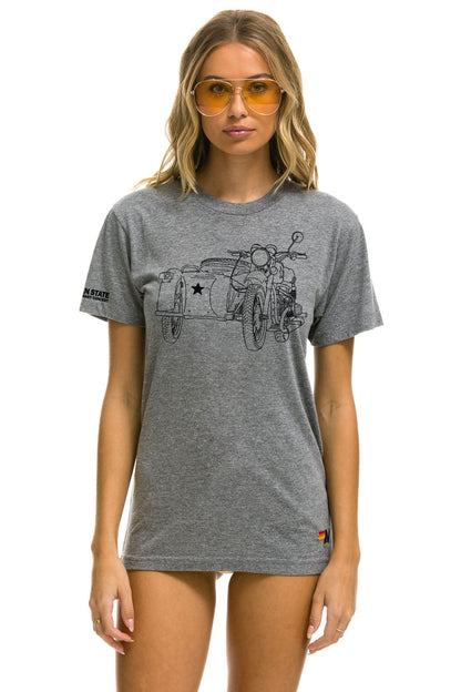 Aviator Nation GARDEN STATE CONCERT CREW TEE SHIRT - HEATHER GREY