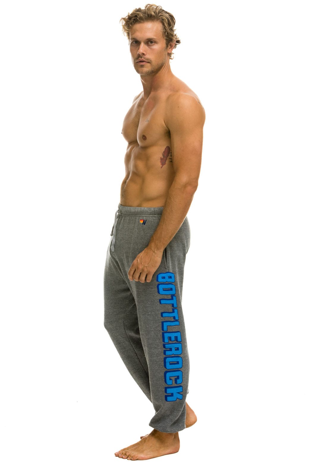Aviator Nation BOTTLEROCK 2025 UNISEX POCKET SWEATPANTS - HEATHER