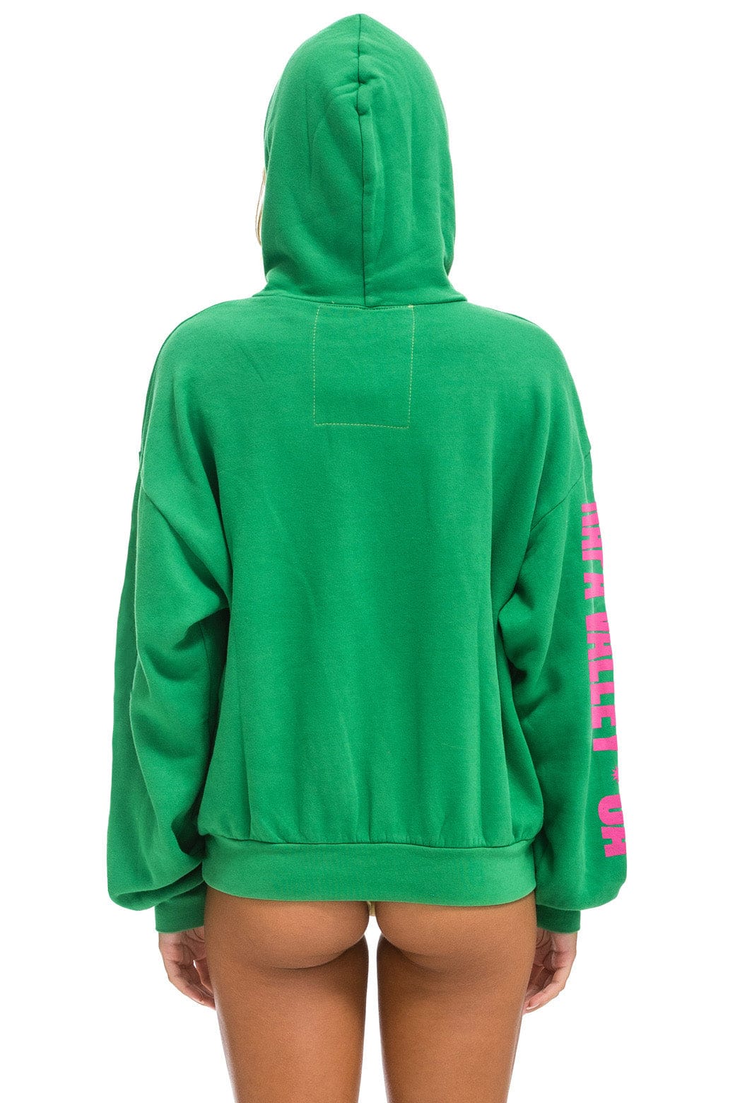 Aviator Nation LA ONDA 2025 RELAXED PULLOVER HOODIE - KELLY GREEN
