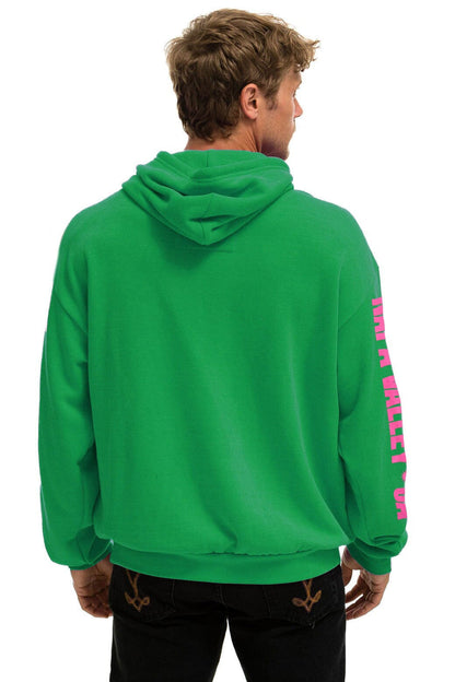Aviator Nation LA ONDA 2025 RELAXED PULLOVER HOODIE - KELLY GREEN
