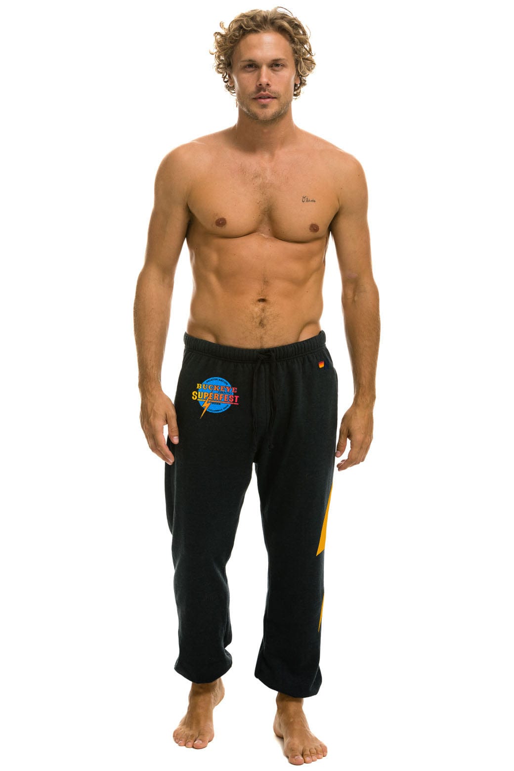Aviator Nation BUCKEYE FEST 2025 UNISEX SWEATPANTS - CHARCOAL