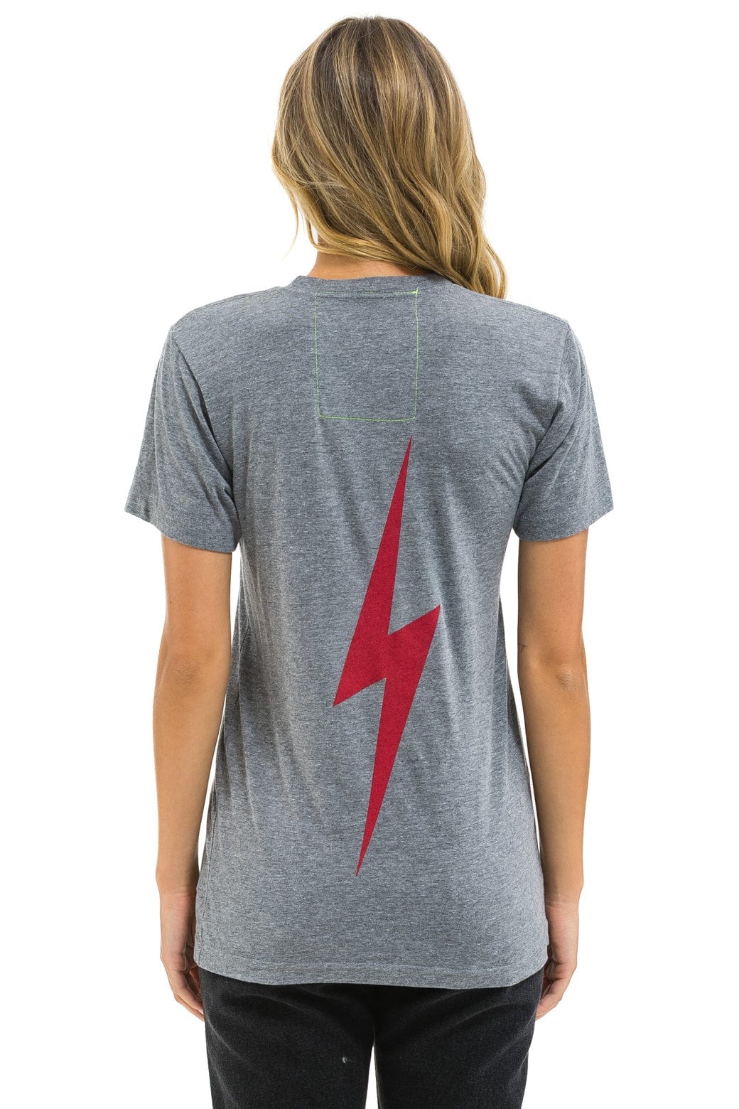 Aviator Nation PHILLIES BOLT CREW TEE - HEATHER GREY