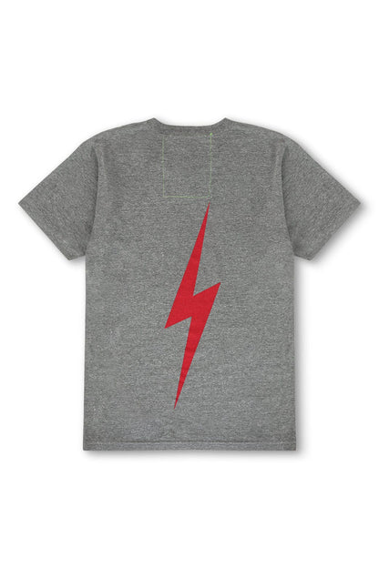Aviator Nation PHILLIES BOLT CREW TEE - HEATHER GREY