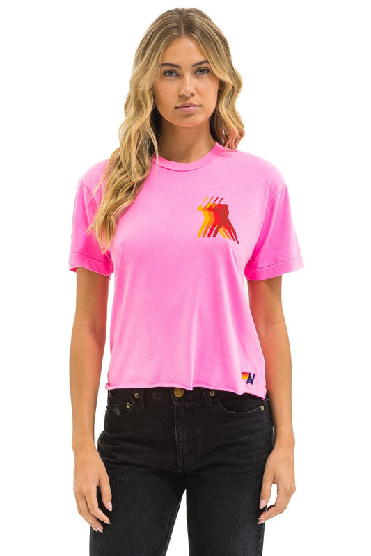 Aviator Nation PHILLIES AVIATOR NATION BOYFRIEND TEE - NEON PINK
