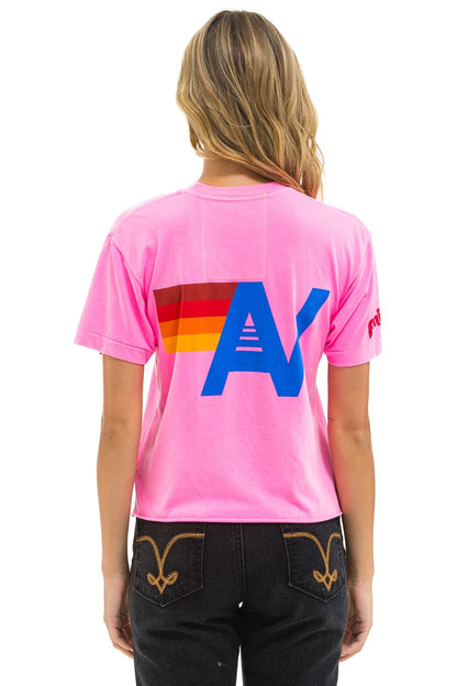 Aviator Nation PHILLIES AVIATOR NATION BOYFRIEND TEE - NEON PINK