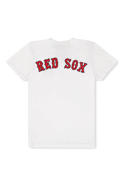Aviator Nation RED SOX BOLT UNISEX CREW TEE - WHITE