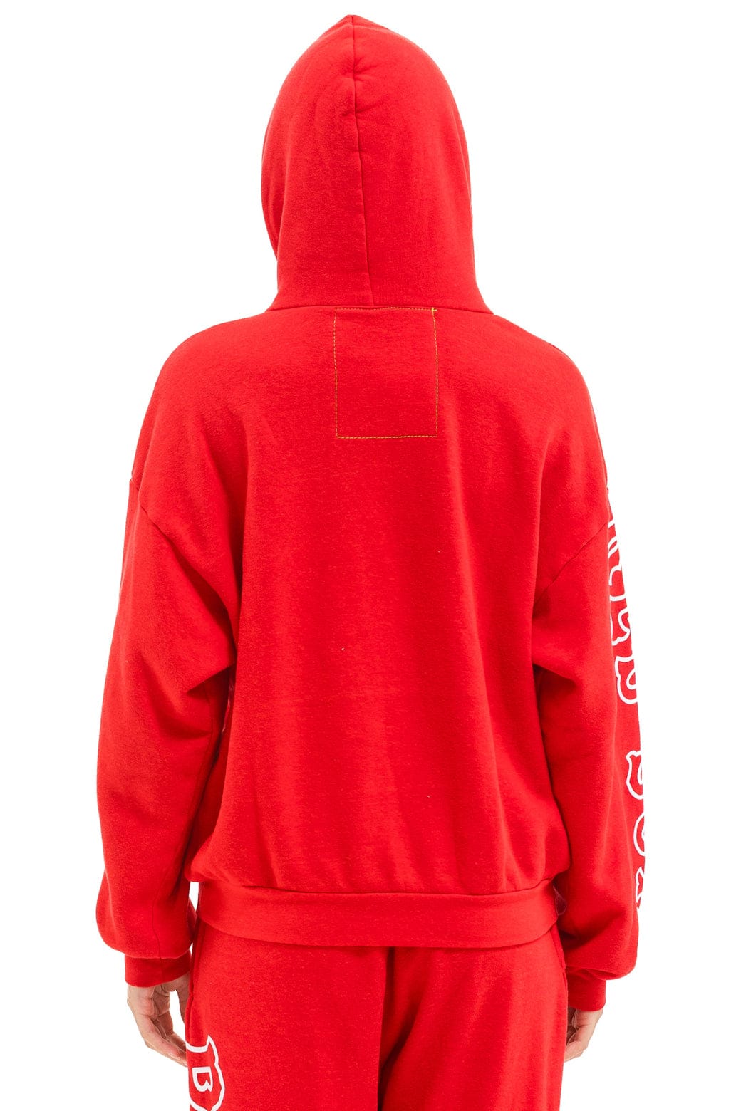 Aviator Nation RED SOX RELAXED PULLOVER HOODIE - RED