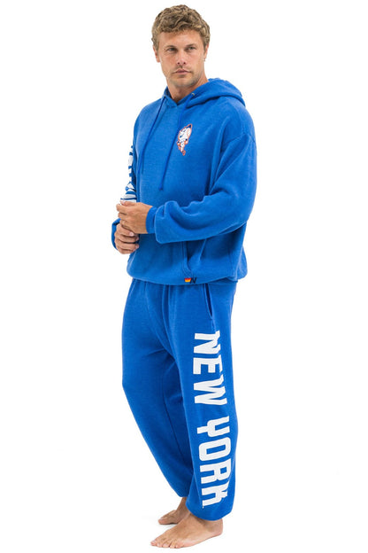 Aviator Nation NY METS RELAXED PULLOVER HOODIE - BLUE