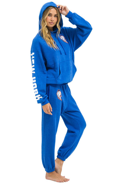 Aviator Nation NY METS RELAXED PULLOVER HOODIE - BLUE