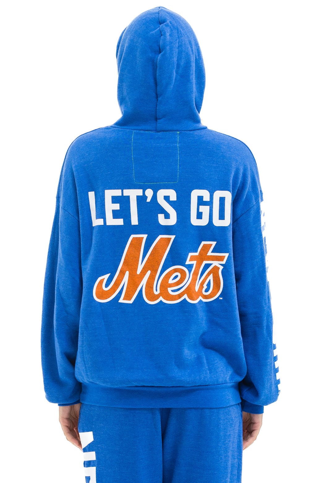 Aviator Nation NY METS RELAXED PULLOVER HOODIE - BLUE
