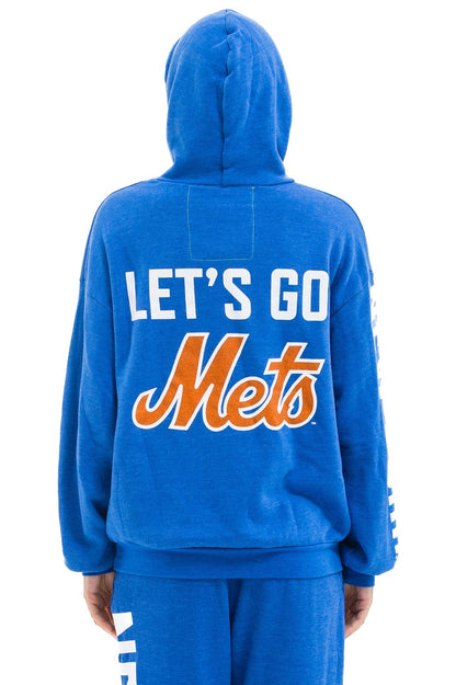 Aviator Nation NY METS RELAXED PULLOVER HOODIE - BLUE