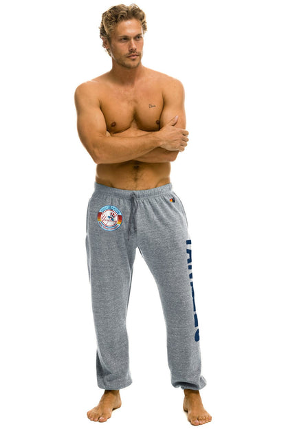 Aviator Nation NY YANKEES SWEATPANTS - HEATHER