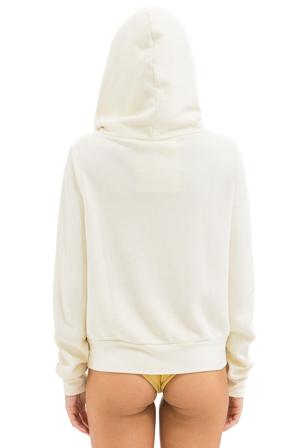 Aviator Nation 5 STRIPE HOODIE - VINTAGE WHITE // WHITE GREY