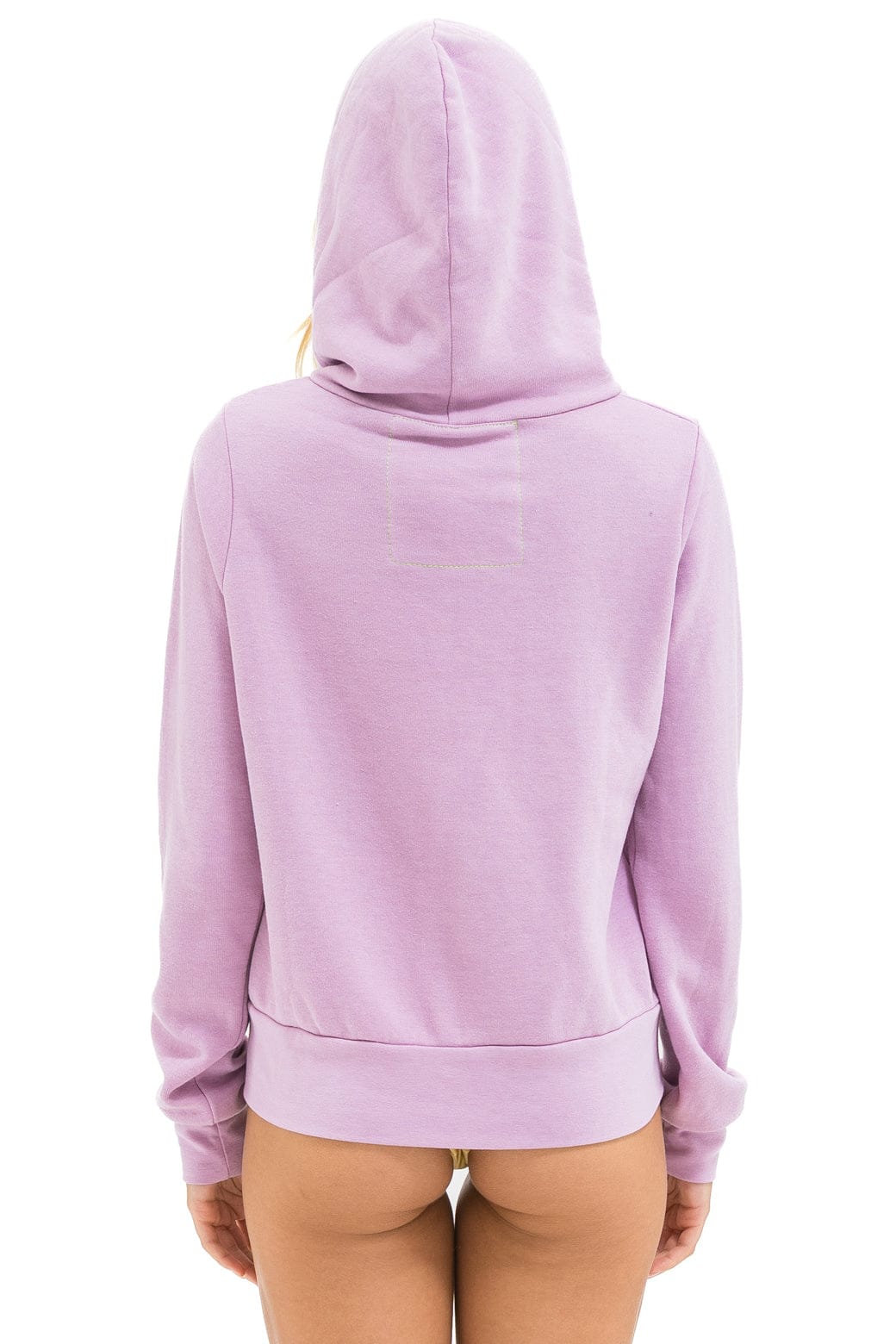 Aviator Nation 5 STRIPE HOODIE - MAUVE // MAGENTA ORANGE