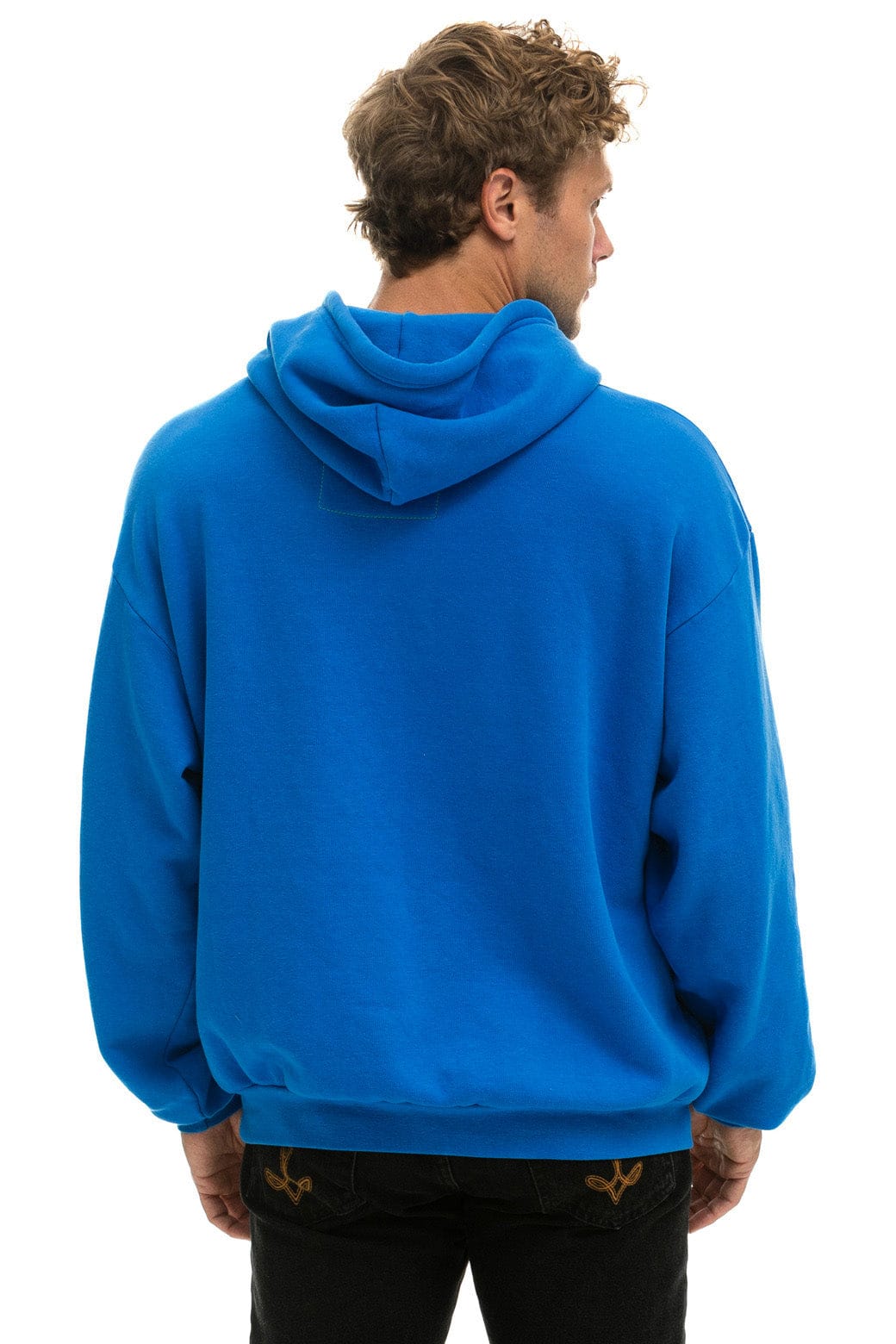 Aviator Nation BOLT HEART PULLOVER RELAXED HOODIE - ADVENTURE BLUE