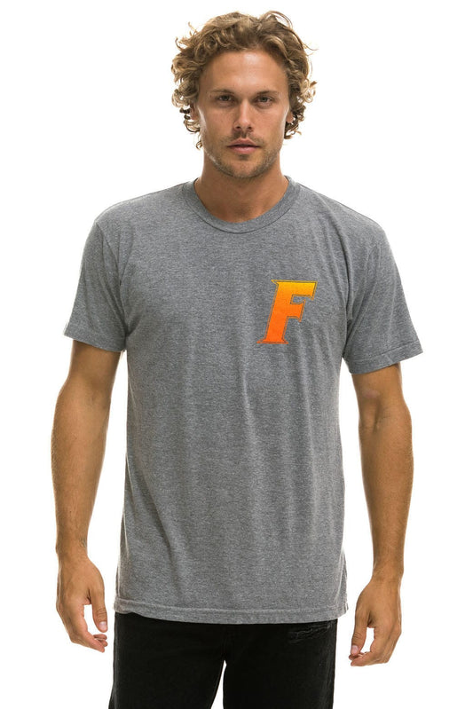 Aviator Nation UNIVERSITY OF FLORIDA GATORS CREW TEE SHIRT - HEATHER