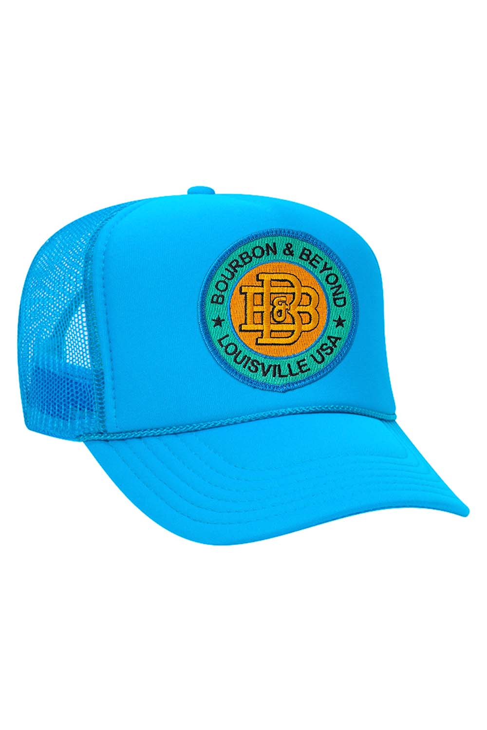Aviator Nation BOURBON AND BEYOND 2025 VINTAGE LOW RISE TRUCKER - NEON BLUE