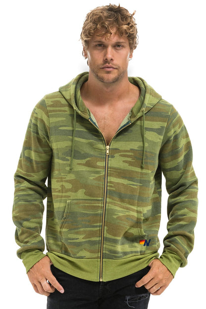 Aviator Nation BOLT HOODIE - CAMO // NEON PINK
