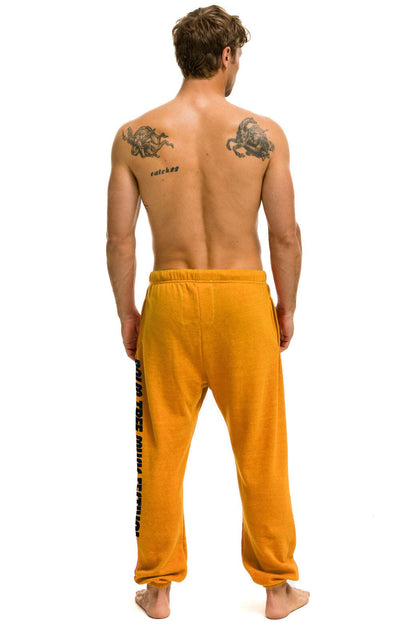 Aviator Nation PALM TREE FESTIVAL MONTECITO 2025 UNISEX SWEATPANTS - GOLD
