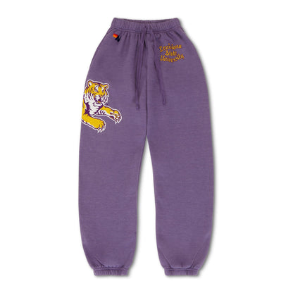 Aviator Nation LSU TIGER UNISEX POCKET SWEATPANTS - GRAPE
