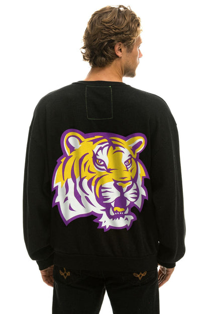 Aviator Nation LSU RELAXED CREW SWEATSHIRT - BLACK