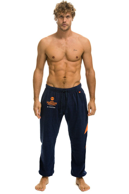 Aviator Nation NEW YORK WINE & FOOD 2025 UNISEX POCKET SWEATPANTS - NAVY